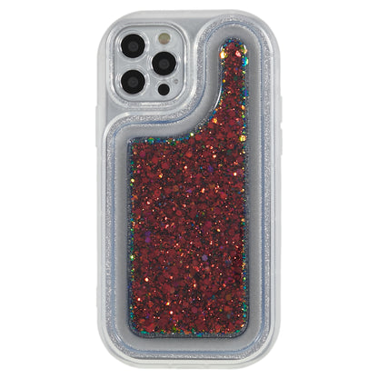 For iPhone 12 Pro 6.1 inch Glitter Sparkle Epoxy Phone Case Soft TPU Drop Protection Cover