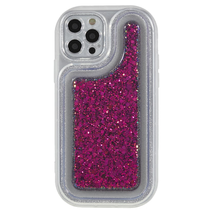 For iPhone 12 Pro 6.1 inch Glitter Sparkle Epoxy Phone Case Soft TPU Drop Protection Cover
