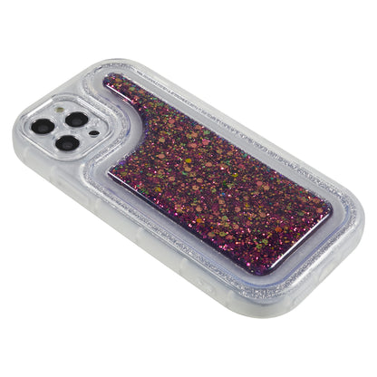 For iPhone 12 Pro 6.1 inch Glitter Sparkle Epoxy Phone Case Soft TPU Drop Protection Cover