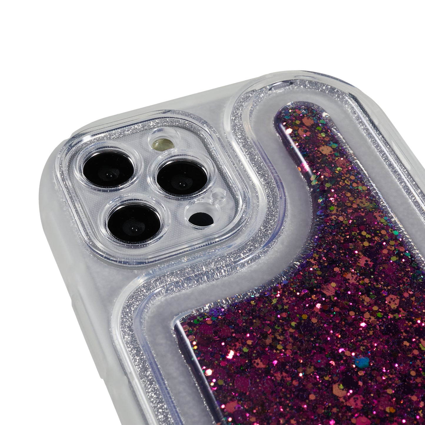 For iPhone 12 Pro 6.1 inch Glitter Sparkle Epoxy Phone Case Soft TPU Drop Protection Cover