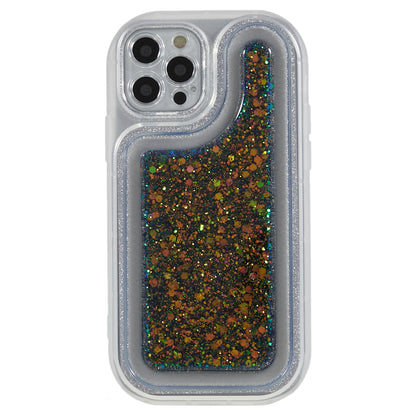 For iPhone 12 Pro 6.1 inch Glitter Sparkle Epoxy Phone Case Soft TPU Drop Protection Cover