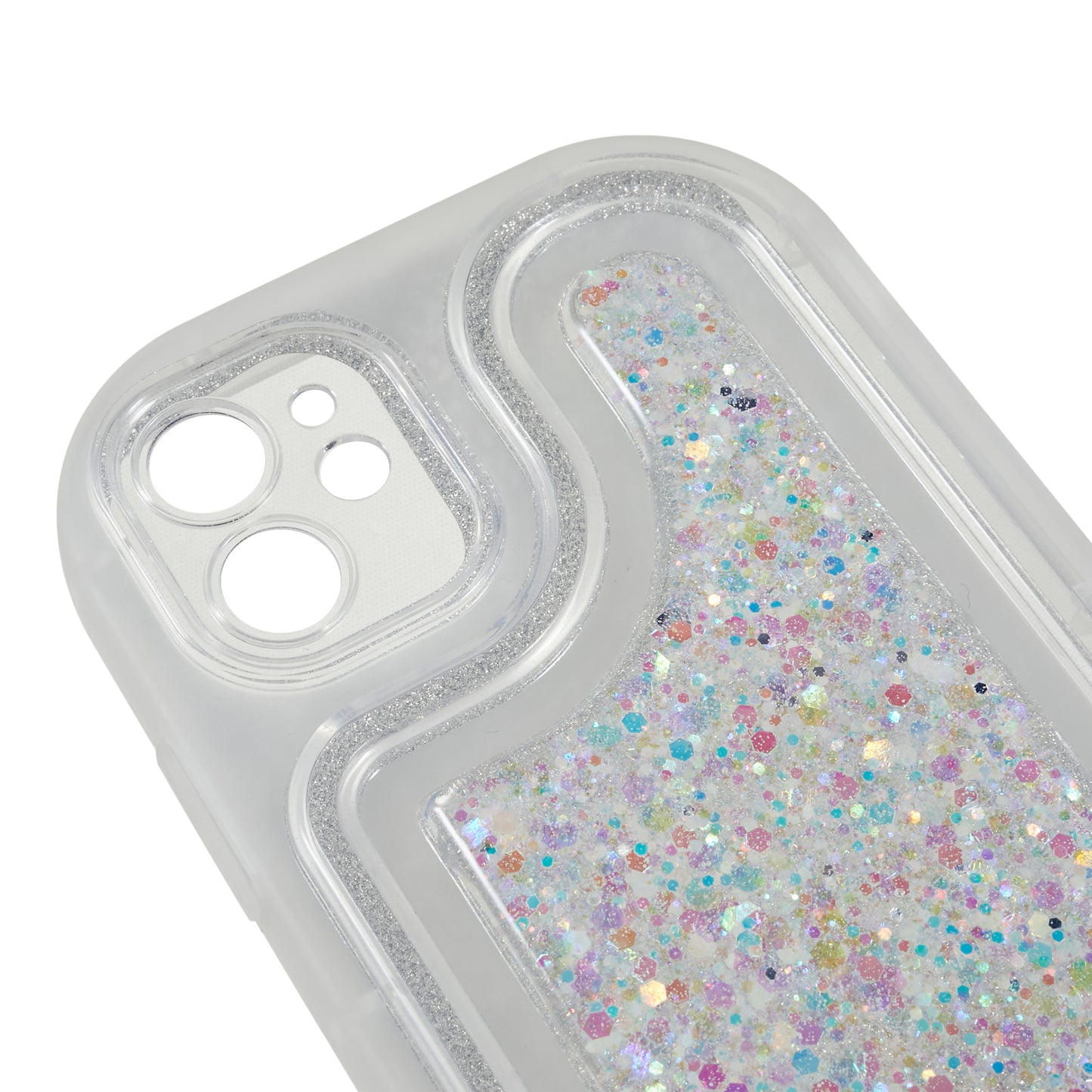 For iPhone 11 6.1 inch Glitter Sparkle Epoxy TPU Phone Case Scratch-Resistant Protective Cover