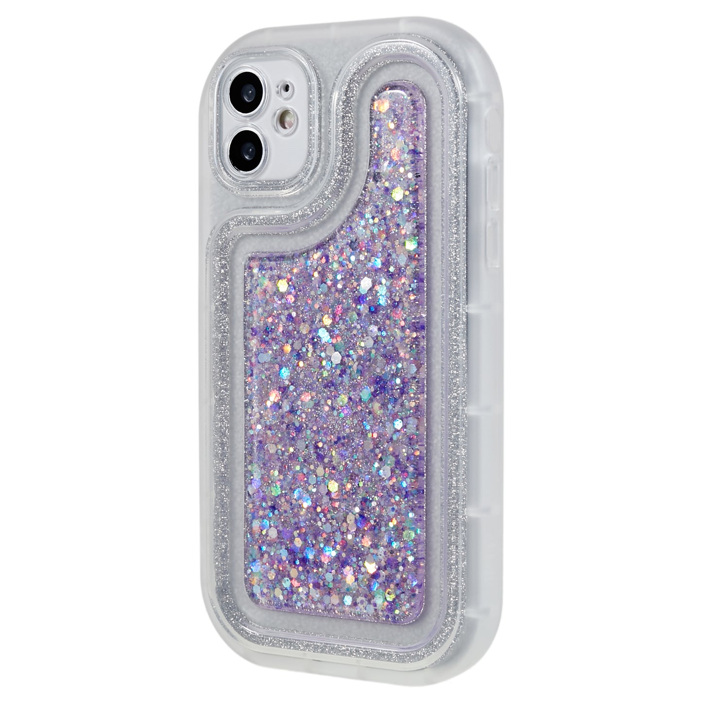 For iPhone 11 6.1 inch Glitter Sparkle Epoxy TPU Phone Case Scratch-Resistant Protective Cover