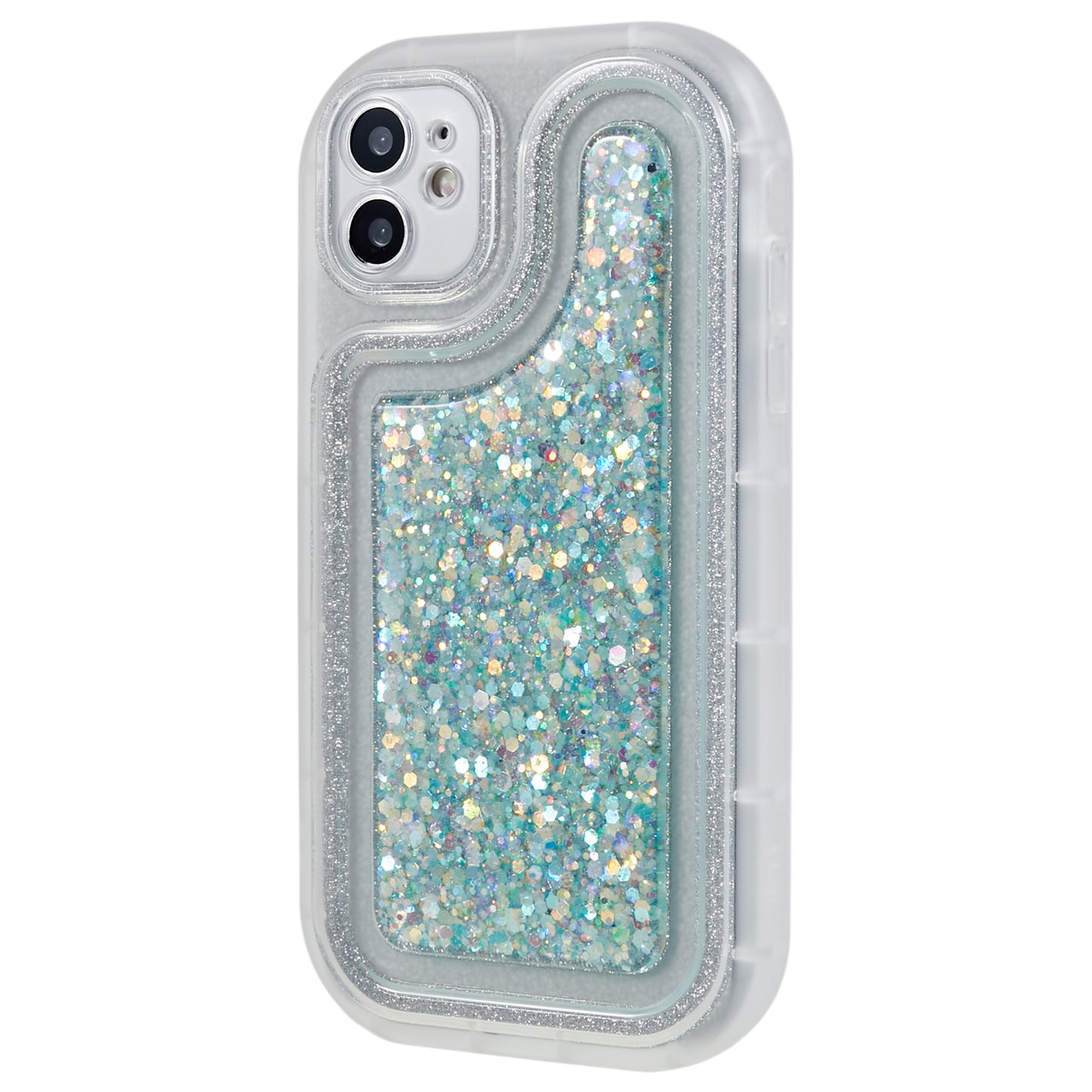 For iPhone 11 6.1 inch Glitter Sparkle Epoxy TPU Phone Case Scratch-Resistant Protective Cover