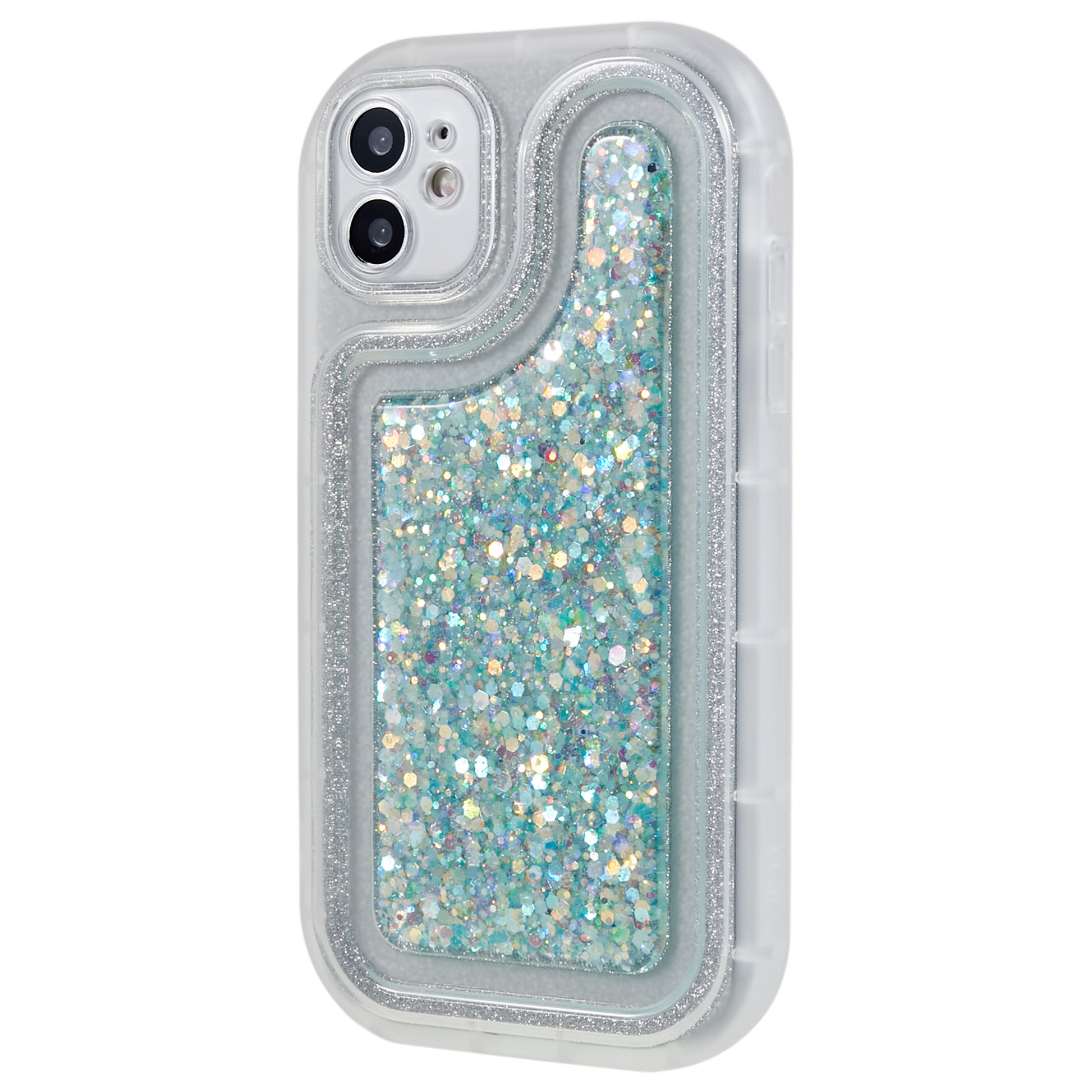 For iPhone 11 6.1 inch Glitter Sparkle Epoxy TPU Phone Case Scratch-Resistant Protective Cover