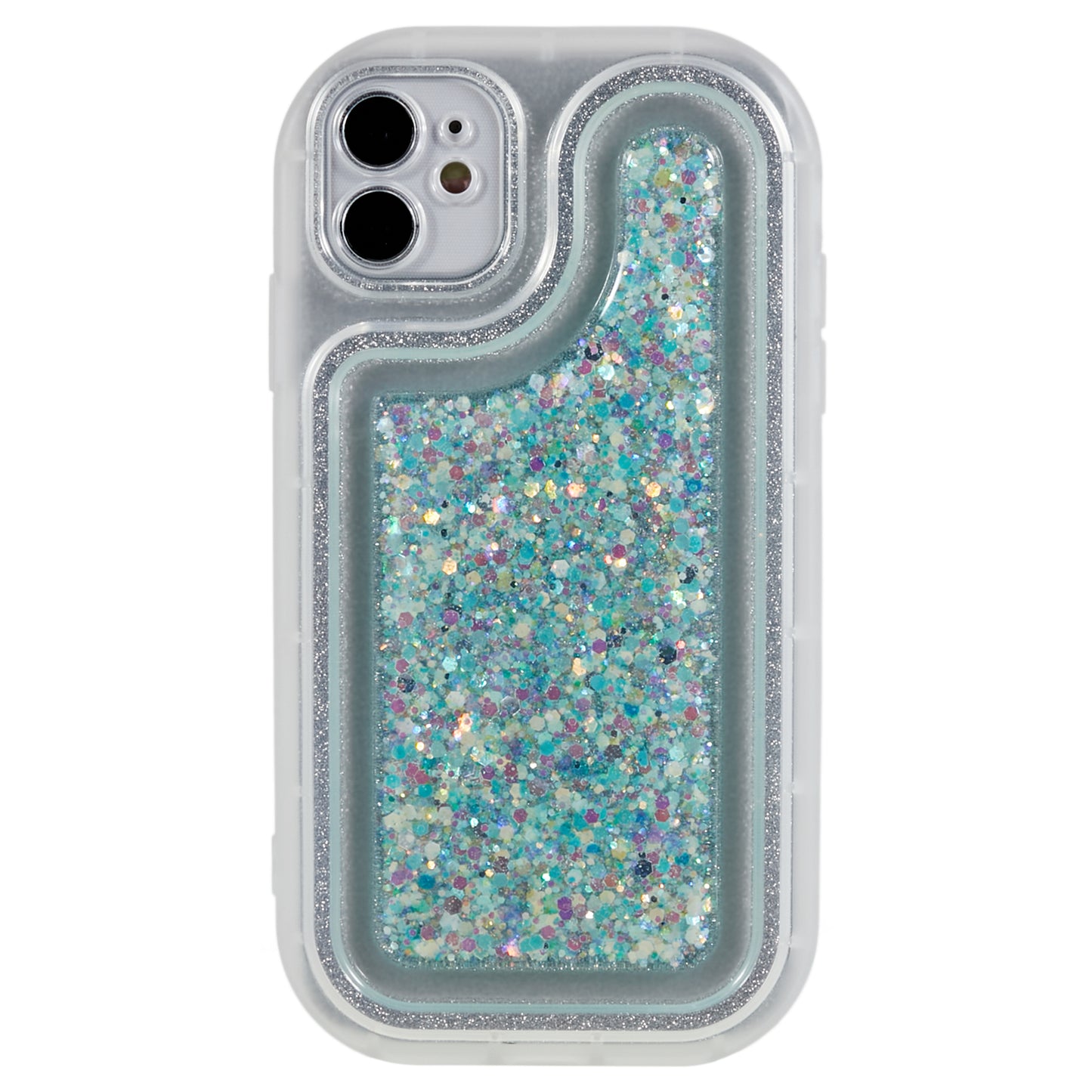 For iPhone 11 6.1 inch Glitter Sparkle Epoxy TPU Phone Case Scratch-Resistant Protective Cover