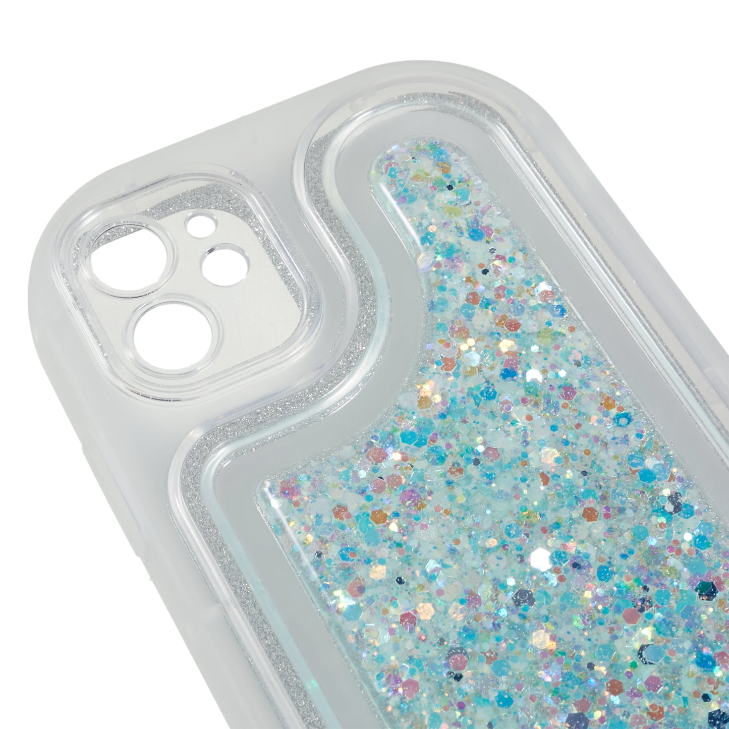 For iPhone 11 6.1 inch Glitter Sparkle Epoxy TPU Phone Case Scratch-Resistant Protective Cover