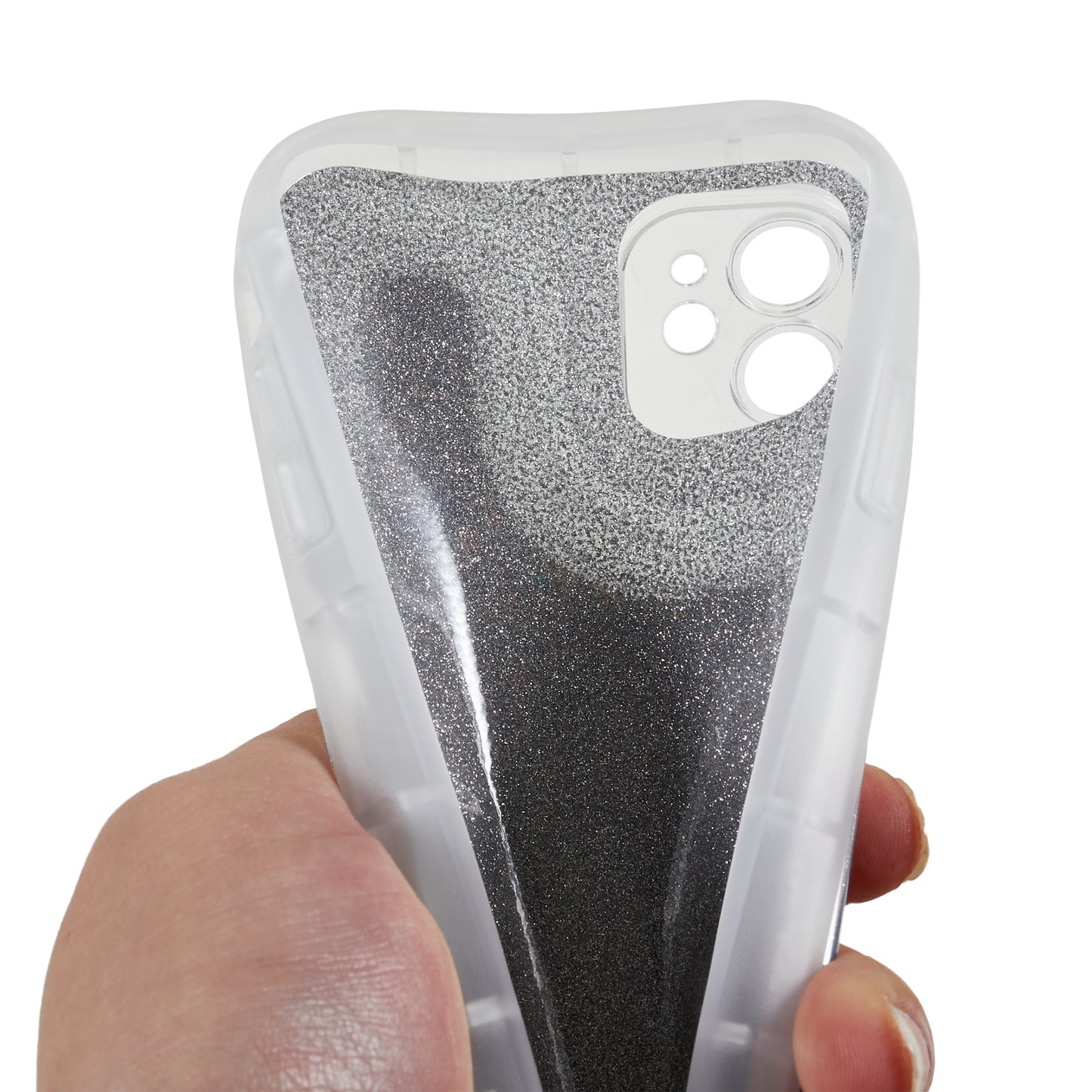 For iPhone 11 6.1 inch Glitter Sparkle Epoxy TPU Phone Case Scratch-Resistant Protective Cover