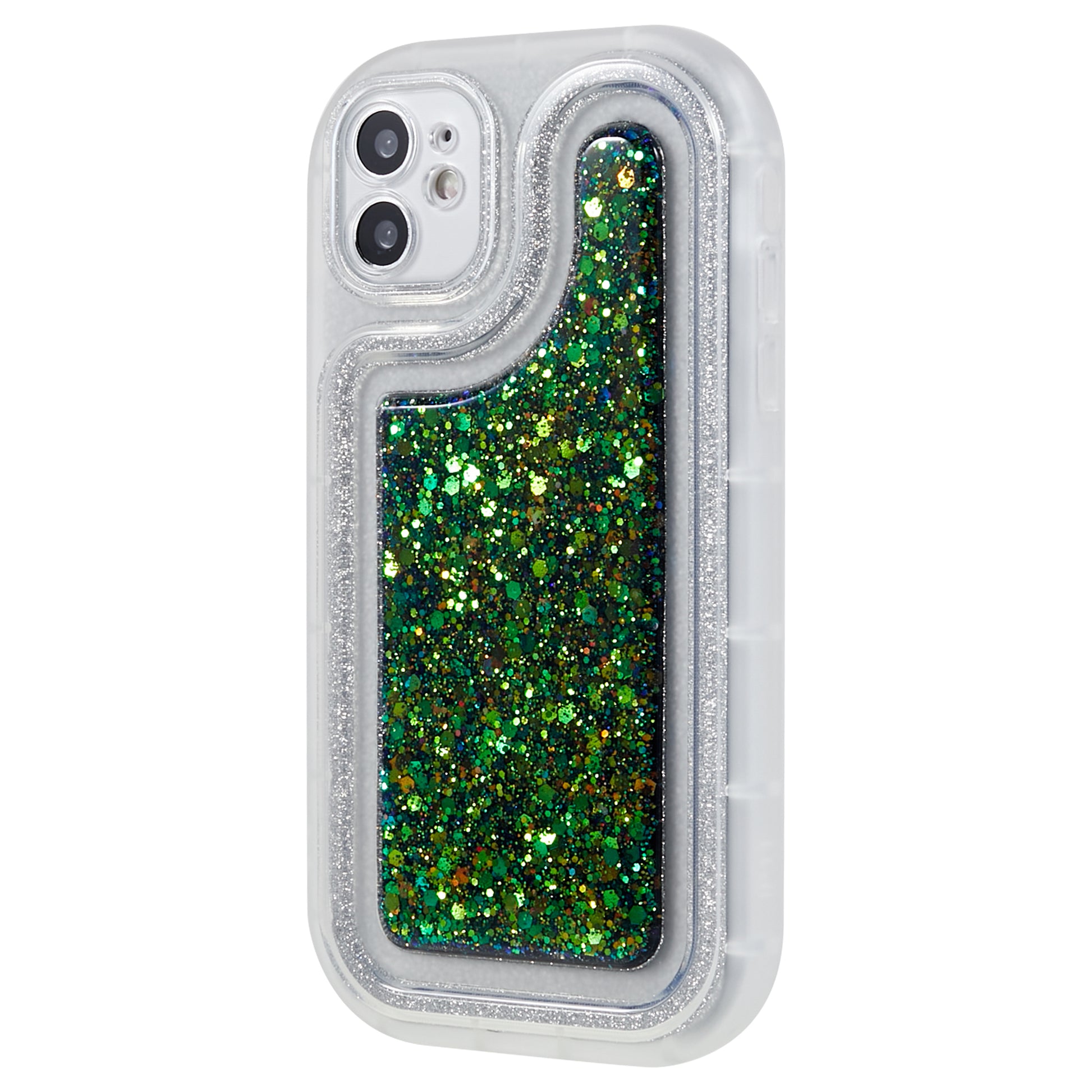 For iPhone 11 6.1 inch Glitter Sparkle Epoxy TPU Phone Case Scratch-Resistant Protective Cover