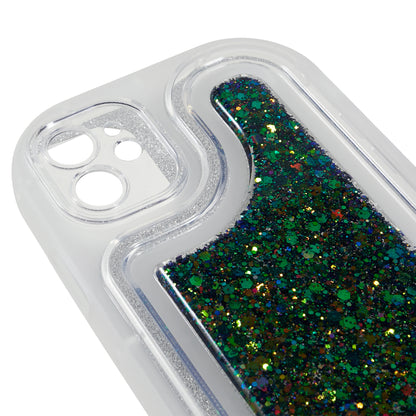 For iPhone 11 6.1 inch Glitter Sparkle Epoxy TPU Phone Case Scratch-Resistant Protective Cover