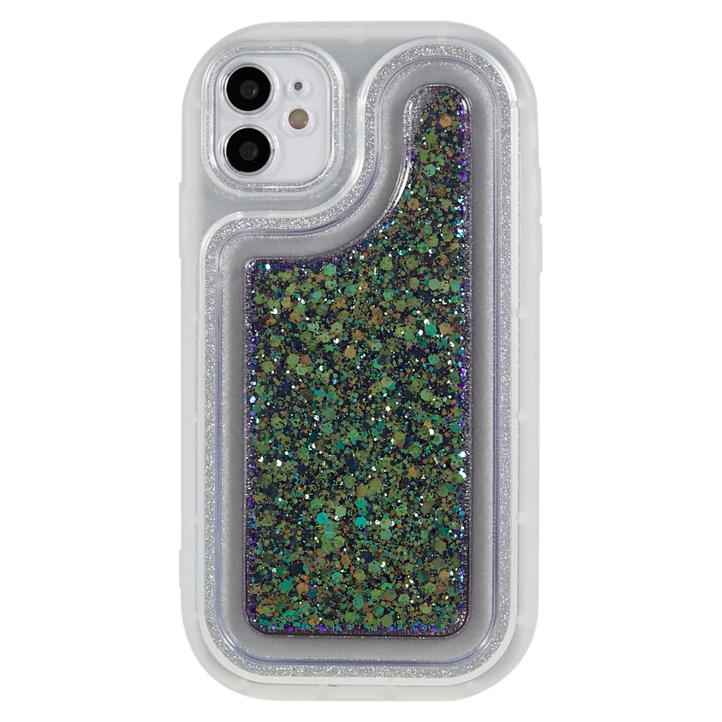 For iPhone 11 6.1 inch Glitter Sparkle Epoxy TPU Phone Case Scratch-Resistant Protective Cover