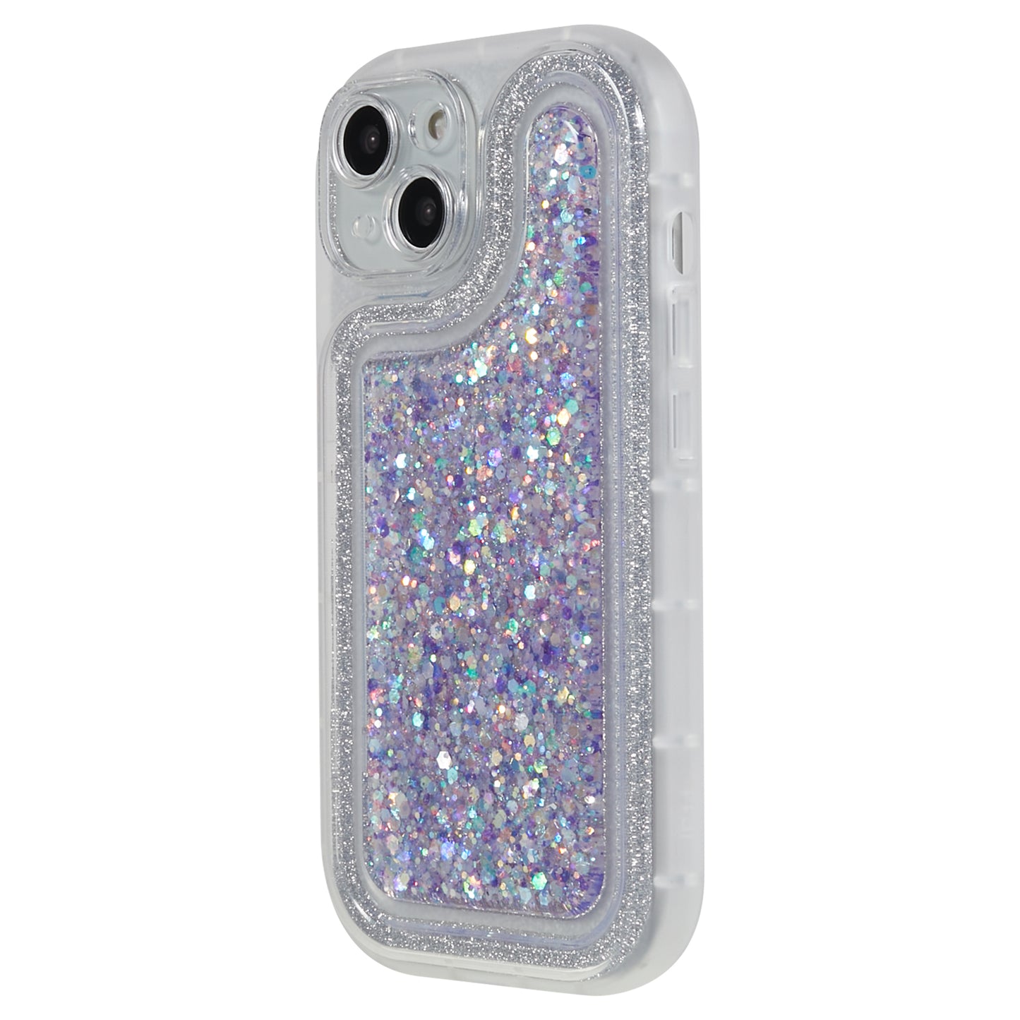 For iPhone 14 Plus TPU Epoxy Design Case Bling Glitter Moblie Phone Cover