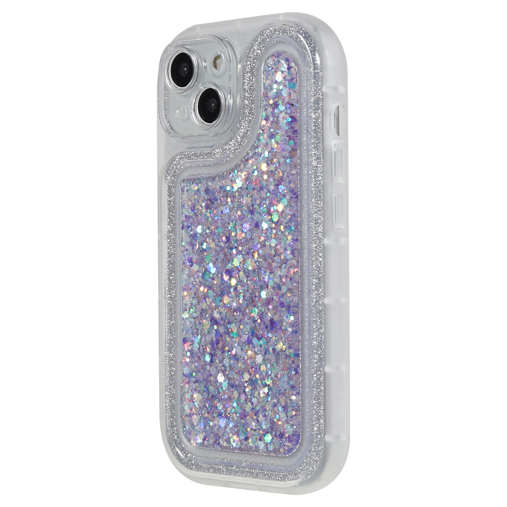 For iPhone 14 Plus TPU Epoxy Design Case Bling Glitter Moblie Phone Cover