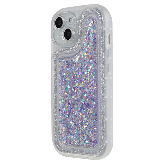 For iPhone 14 Plus TPU Epoxy Design Case Bling Glitter Moblie Phone Cover
