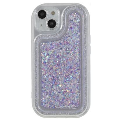 For iPhone 14 Plus TPU Epoxy Design Case Bling Glitter Moblie Phone Cover