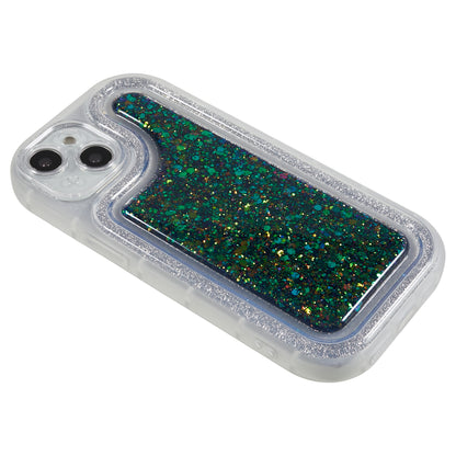 For iPhone 14 Plus TPU Epoxy Design Case Bling Glitter Moblie Phone Cover