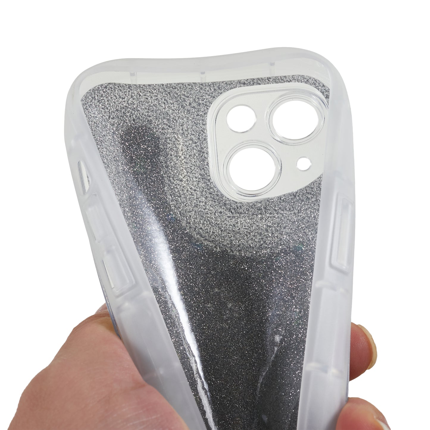 For iPhone 14 Plus TPU Epoxy Design Case Bling Glitter Moblie Phone Cover