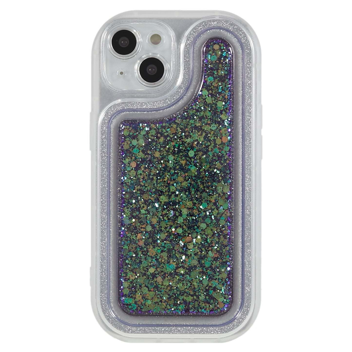 For iPhone 14 Plus TPU Epoxy Design Case Bling Glitter Moblie Phone Cover