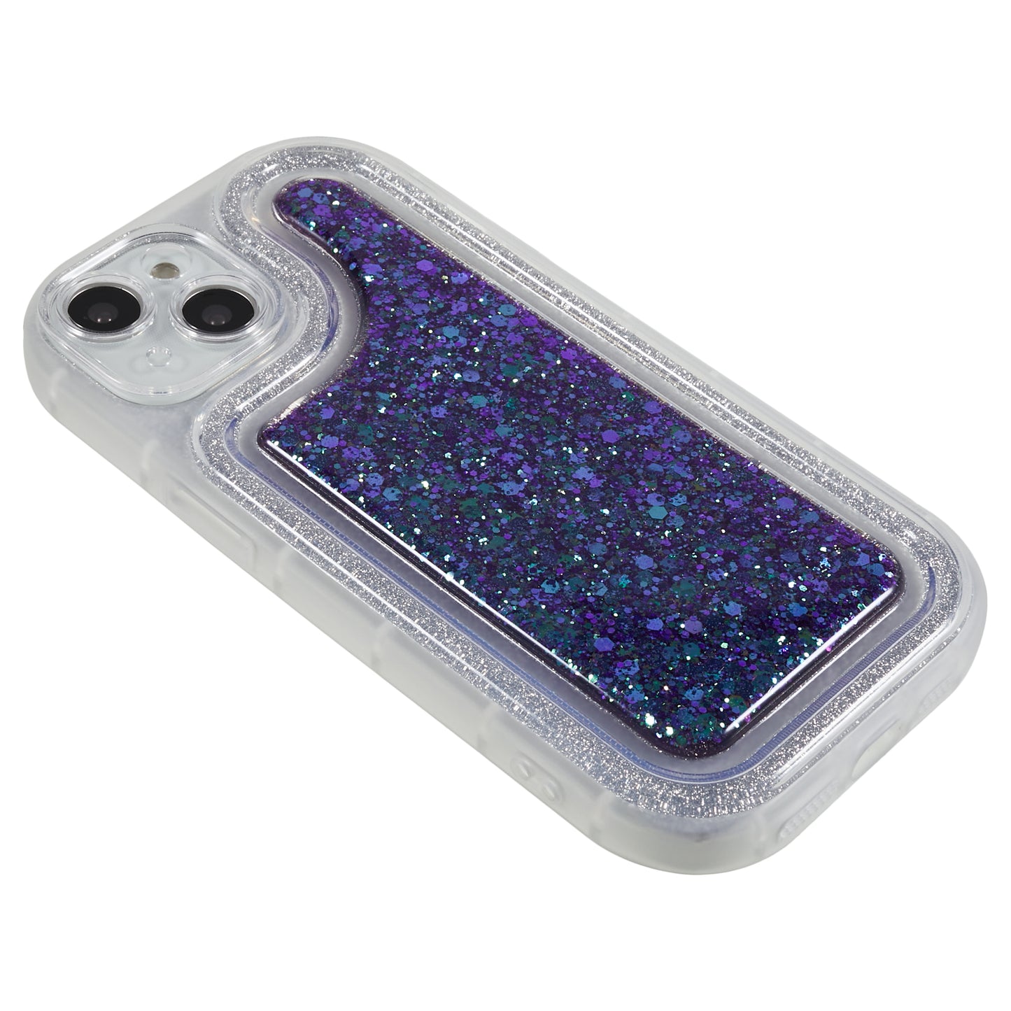For iPhone 14 Plus TPU Epoxy Design Case Bling Glitter Moblie Phone Cover
