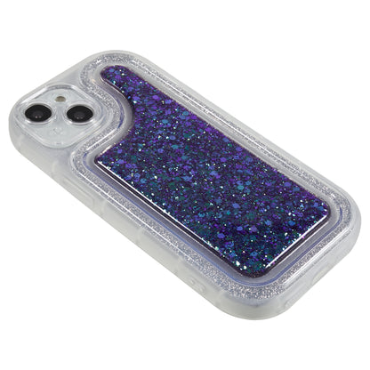 For iPhone 14 Plus TPU Epoxy Design Case Bling Glitter Moblie Phone Cover