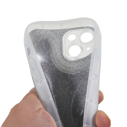 For iPhone 14 Plus TPU Epoxy Design Case Bling Glitter Moblie Phone Cover