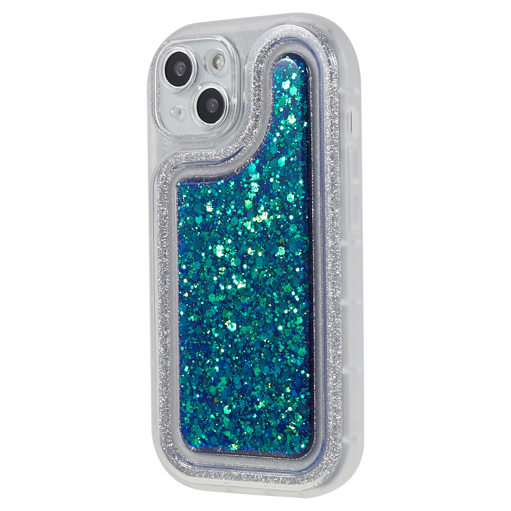 For iPhone 14 Plus TPU Epoxy Design Case Bling Glitter Moblie Phone Cover