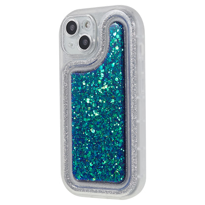 For iPhone 14 Plus TPU Epoxy Design Case Bling Glitter Moblie Phone Cover