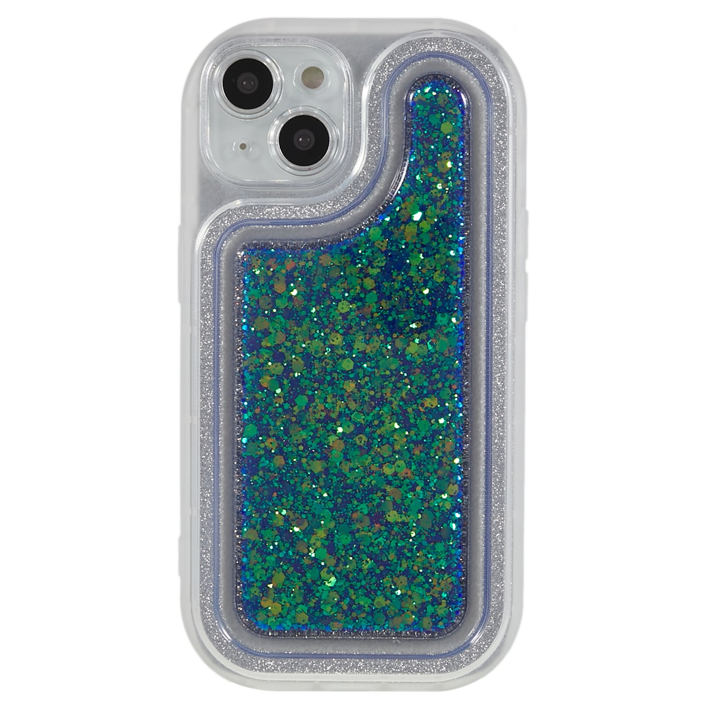For iPhone 14 Plus TPU Epoxy Design Case Bling Glitter Moblie Phone Cover