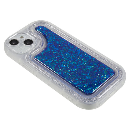 For iPhone 14 Plus TPU Epoxy Design Case Bling Glitter Moblie Phone Cover