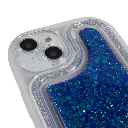 For iPhone 14 Plus TPU Epoxy Design Case Bling Glitter Moblie Phone Cover
