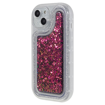 For iPhone 14 Plus TPU Epoxy Design Case Bling Glitter Moblie Phone Cover