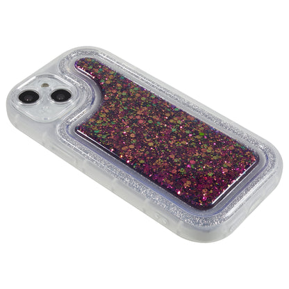 For iPhone 14 Plus TPU Epoxy Design Case Bling Glitter Moblie Phone Cover