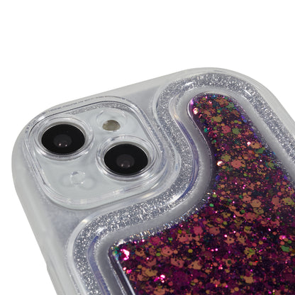 For iPhone 14 Plus TPU Epoxy Design Case Bling Glitter Moblie Phone Cover