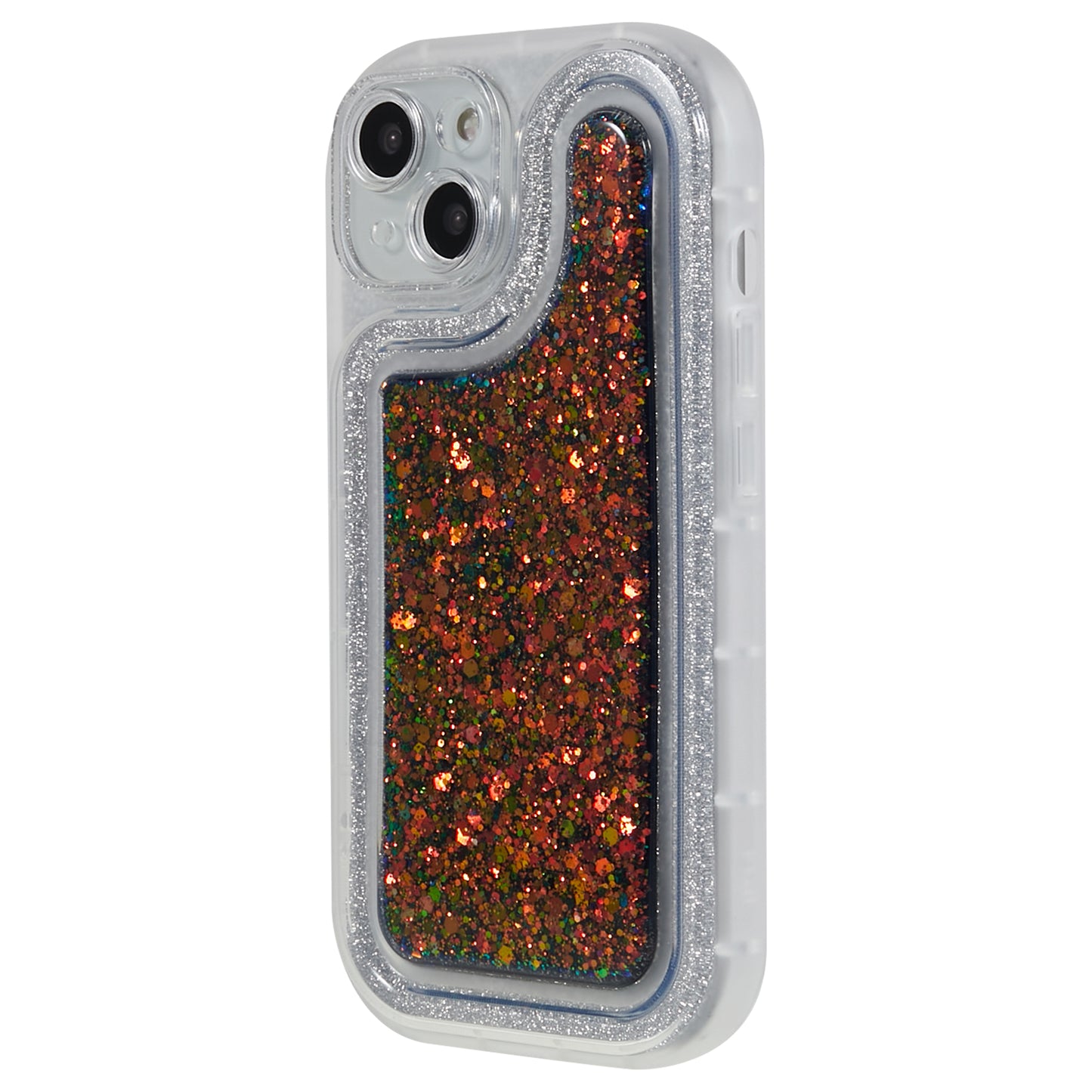 For iPhone 14 Plus TPU Epoxy Design Case Bling Glitter Moblie Phone Cover