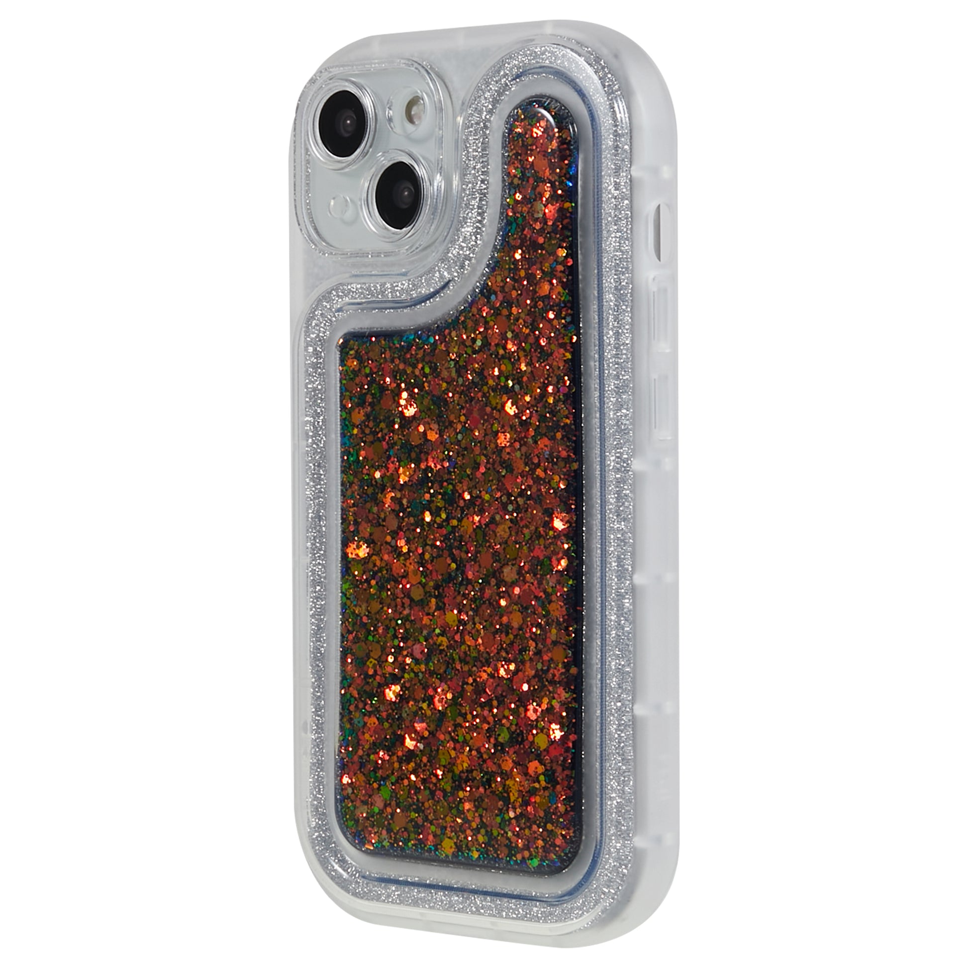For iPhone 14 Plus TPU Epoxy Design Case Bling Glitter Moblie Phone Cover