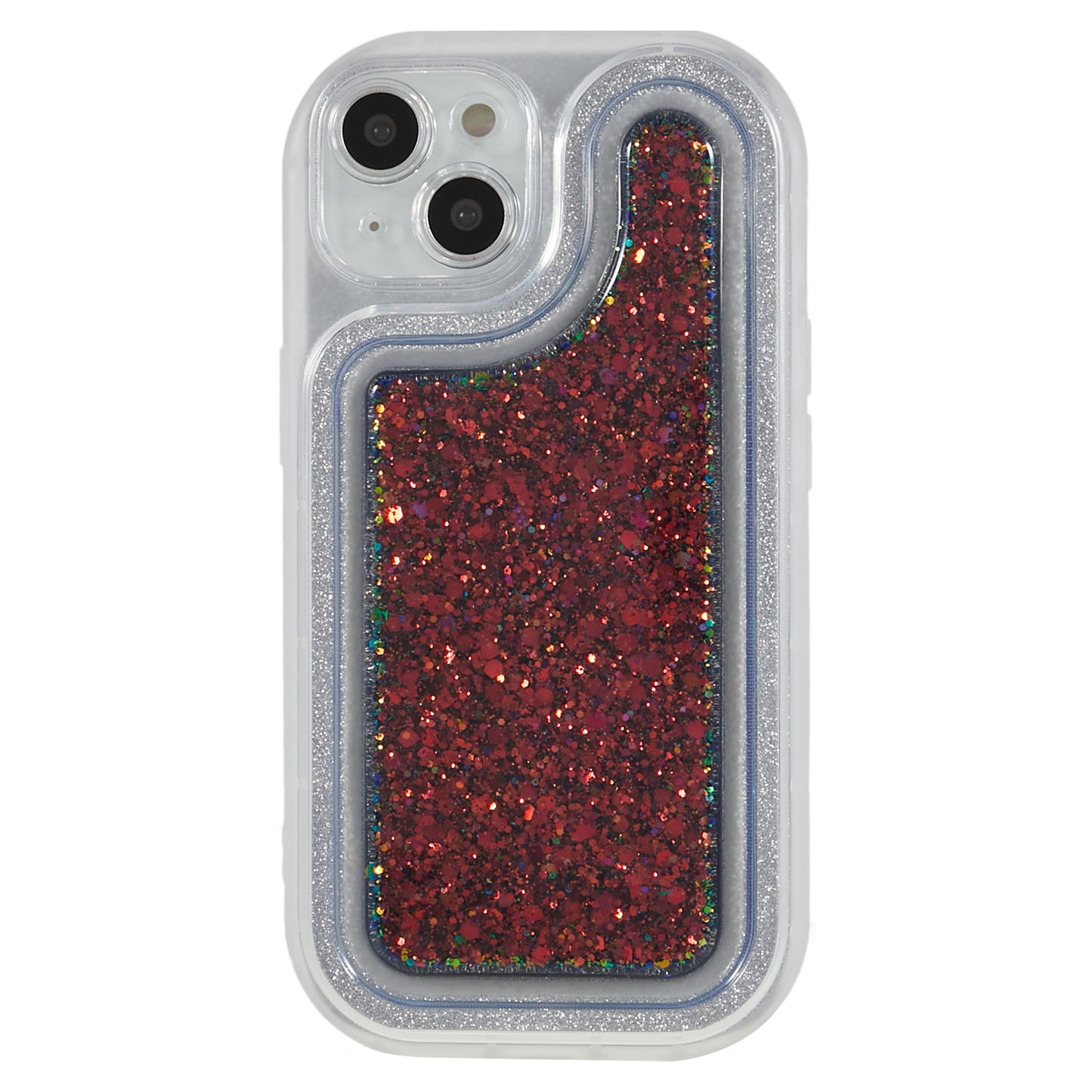 For iPhone 14 Plus TPU Epoxy Design Case Bling Glitter Moblie Phone Cover