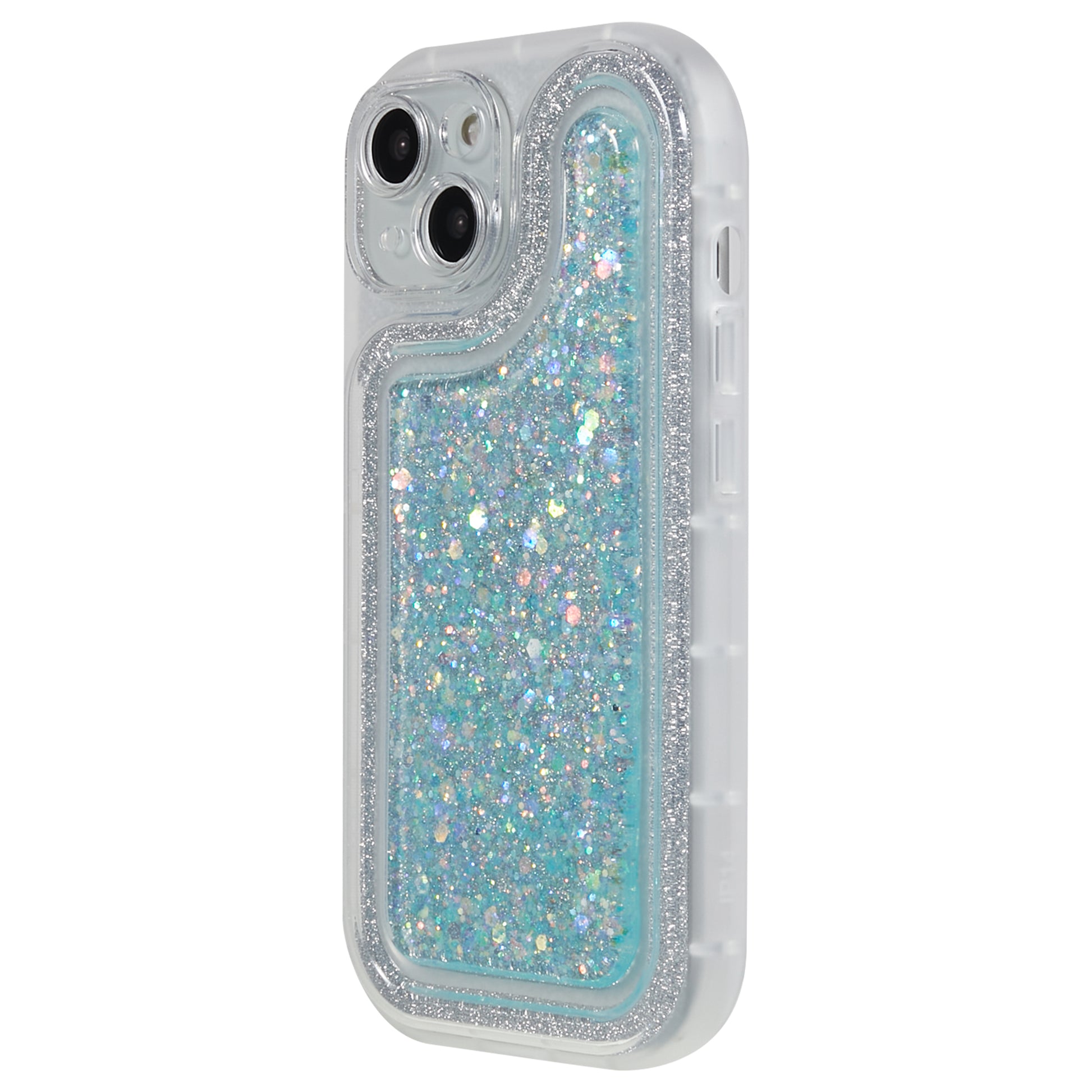 For iPhone 14 Plus TPU Epoxy Design Case Bling Glitter Moblie Phone Cover