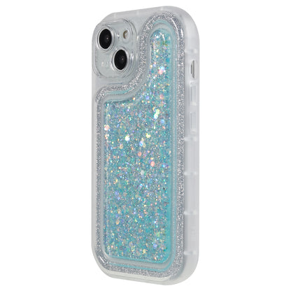 For iPhone 14 Plus TPU Epoxy Design Case Bling Glitter Moblie Phone Cover
