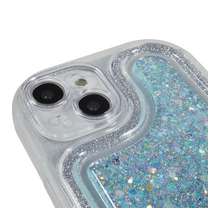 For iPhone 14 Plus TPU Epoxy Design Case Bling Glitter Moblie Phone Cover