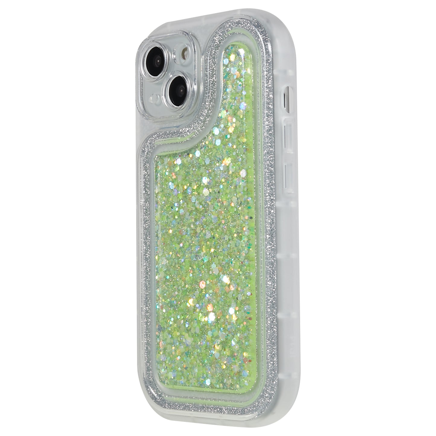 For iPhone 14 Plus TPU Epoxy Design Case Bling Glitter Moblie Phone Cover