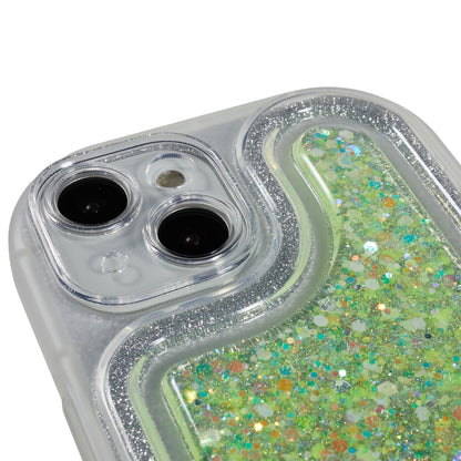 For iPhone 14 Plus TPU Epoxy Design Case Bling Glitter Moblie Phone Cover