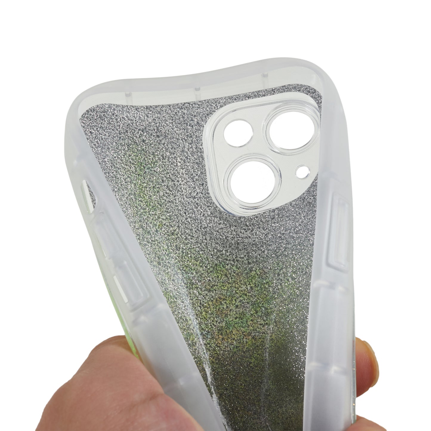 For iPhone 14 Plus TPU Epoxy Design Case Bling Glitter Moblie Phone Cover