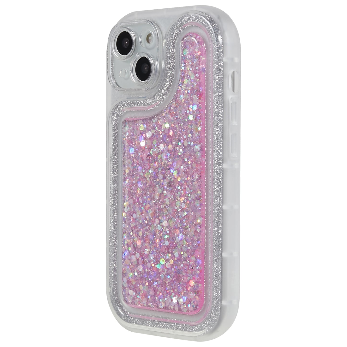 For iPhone 14 Plus TPU Epoxy Design Case Bling Glitter Moblie Phone Cover