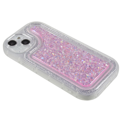 For iPhone 14 Plus TPU Epoxy Design Case Bling Glitter Moblie Phone Cover