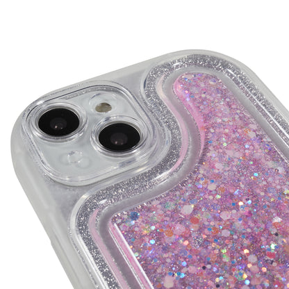For iPhone 14 Plus TPU Epoxy Design Case Bling Glitter Moblie Phone Cover