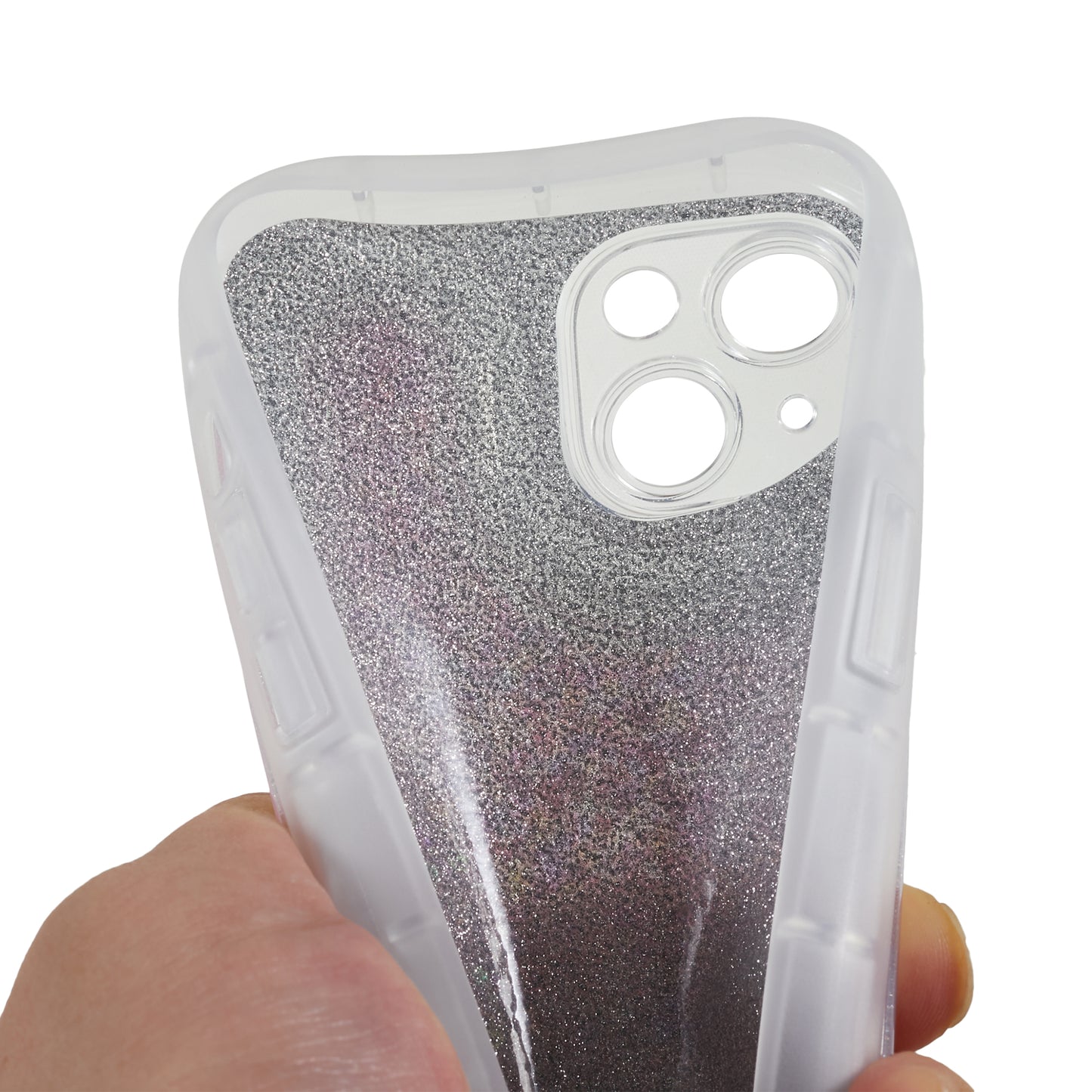 For iPhone 14 Plus TPU Epoxy Design Case Bling Glitter Moblie Phone Cover