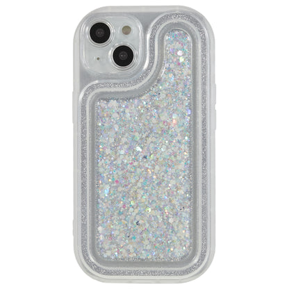 For iPhone 14 Plus TPU Epoxy Design Case Bling Glitter Moblie Phone Cover