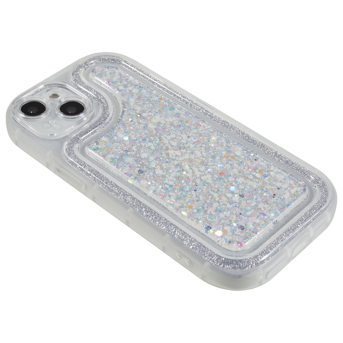 For iPhone 14 Plus TPU Epoxy Design Case Bling Glitter Moblie Phone Cover
