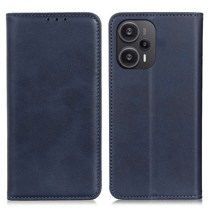 For Xiaomi Redmi Note 12 Turbo / Poco F5 5G Split Leather Stand Phone Case Anti-drop Wallet Phone Cover