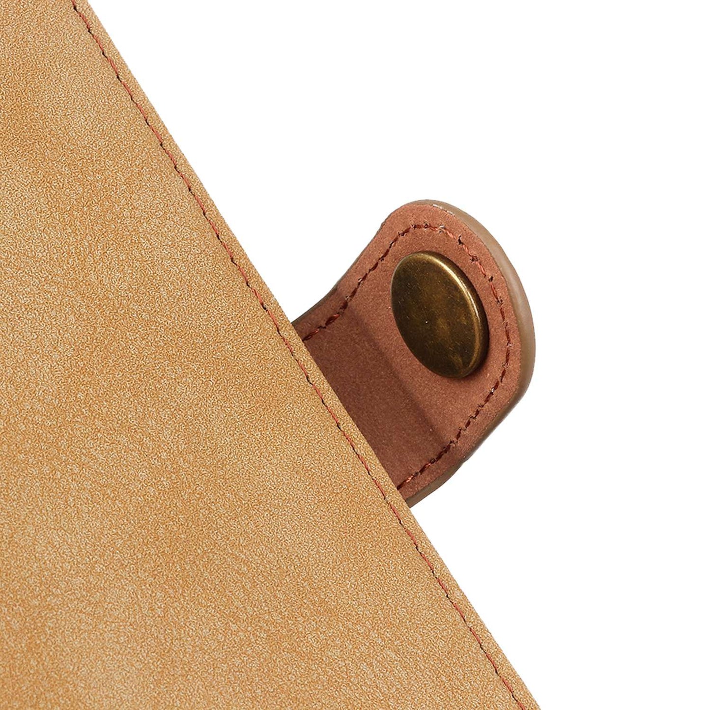 KHAZHEN For Xiaomi Redmi Note 12 Turbo / Poco F5 5G Stitching Retro Phone Case Split Leather Wallet Protective Stand Cover